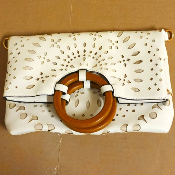 Boho Purse Laser Cutout, NWOT - Picture 1 of 8